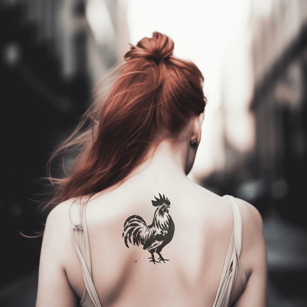 Easy Rooster Tattoo Ideas
